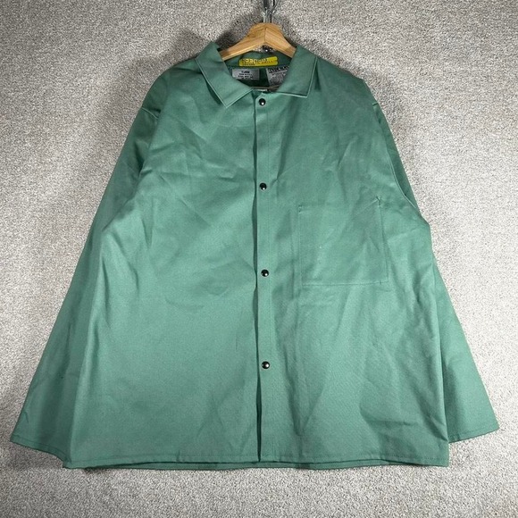 American Vintage Other - Vintage mint green button up welder's workwear jacket